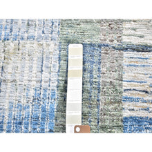 Load image into Gallery viewer, 2&#39;8&quot;x6&#39;1&quot; THE INTERTWINED PASSAGE, Hand Knotted Silk with Textured Wool Runner Oriental Rug FWR356994