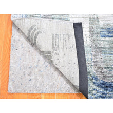 Load image into Gallery viewer, 2&#39;8&quot;x6&#39;1&quot; THE INTERTWINED PASSAGE, Hand Knotted Silk with Textured Wool Runner Oriental Rug FWR356994