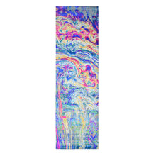 Load image into Gallery viewer, 3&#39;x10&#39; Colorful Sari Silk with Textured Wool The Lava Design Wide Runner Hand Knotted Oriental Rug FWR357012