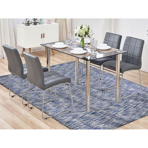 8'2"x10' Fence Design with Blue Wool and Art Silk Tone on Tone Hand Loomed Oriental Rug FWR357204