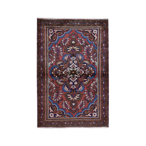 3'6"x5'5" New Persian Lilihan Pure Wool Hand Knotted Oriental Rug FWR357930