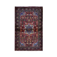Load image into Gallery viewer, 3&#39;5&quot;x6&#39; New Persian Hamadan Organic Wool Clean Hand Knotted Oriental Rug FWR357990