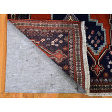 Load image into Gallery viewer, 3&#39;2&quot;x9&#39;10&quot; New Persian Abadeh Runner Dense Weave Geometric Medallion Design Pure Wool Hand Knotted Oriental Rug FWR358002
