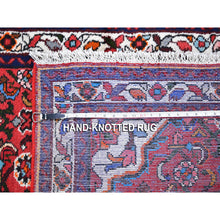 Load image into Gallery viewer, 3&#39;6&quot;x5&#39; New Persian Hamadan Small Flower Medallion Pure Wool Hand Knotted Oriental Rug FWR358062