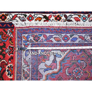 3'6"x5' New Persian Hamadan Small Flower Medallion Pure Wool Hand Knotted Oriental Rug FWR358062