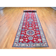 Load image into Gallery viewer, 3&#39;10&quot;x17&#39;3&quot; Extra Long Wide Kazak Runner Hand Knotted Natural Wool Oriental Rug FWR358194