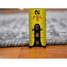 Load image into Gallery viewer, 2&#39;5&quot;x12&#39; Gray Persian Design Runner Wool and Silk Hand Knotted Oriental Rug FWR358236