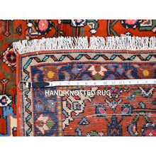 Load image into Gallery viewer, 3&#39;3&quot;x4&#39;5&quot; New Persian Hamadan Orange Hand Knotted Natural Wool Oriental Rug FWR358254