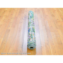 Load image into Gallery viewer, 5&#39;x7&#39; Colorful Sari Silk Mamluk Design Hand Knotted Oriental Rug FWR358368