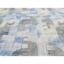Load image into Gallery viewer, 10&#39;x14&#39;3&quot; THE INTERTWINED PASSAGE, Silk with Textured Wool Hand Knotted Oriental Rug FWR358410