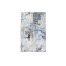 Load image into Gallery viewer, 3&#39;1&quot;x5&#39; THE INTERTWINED PASSAGE, Silk with Textured Wool Hand Knotted Oriental Rug FWR358422