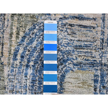 Load image into Gallery viewer, 3&#39;1&quot;x5&#39; THE INTERTWINED PASSAGE, Silk with Textured Wool Hand Knotted Oriental Rug FWR358422