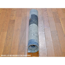Load image into Gallery viewer, 3&#39;1&quot;x5&#39; THE INTERTWINED PASSAGE, Silk with Textured Wool Hand Knotted Oriental Rug FWR358422