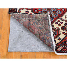 Load image into Gallery viewer, 3&#39;8&quot;x5&#39;6&quot; Vintage Persian Hamadan Full Pile Organic Wool Hand Knotted Oriental Rug FWR358542