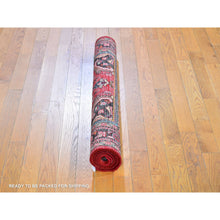 Load image into Gallery viewer, 3&#39;7&quot;x5&#39;3&quot; Red New Persian Lilihan Organic Wool Hand Knotted Oriental Rug FWR359016