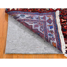 Load image into Gallery viewer, 3&#39;6&quot;x5&#39;1&quot; Red Natural Wool New Persian Hamadan Flower Medallion Design Hand Knotted Oriental Rug FWR359088