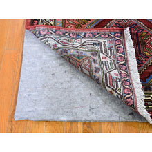 Load image into Gallery viewer, 3&#39;8&quot;x6&#39;5&quot; New Persian Malayer with Abrash Geometric Design Pure Wool Hand Knotted Oriental Rug FWR359106