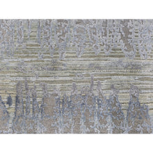 Load image into Gallery viewer, 9&#39;x12&#39;5&quot; Cardiac Design with Pastel Colors Textured Wool and Pure Silk Hand Knotted Oriental Rug FWR359688
