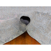 Load image into Gallery viewer, 9&#39;x12&#39;5&quot; Cardiac Design with Pastel Colors Textured Wool and Pure Silk Hand Knotted Oriental Rug FWR359688