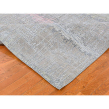Load image into Gallery viewer, 9&#39;x12&#39;5&quot; Cardiac Design with Pastel Colors Textured Wool and Pure Silk Hand Knotted Oriental Rug FWR359688