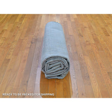 Load image into Gallery viewer, 9&#39;x12&#39;5&quot; Cardiac Design with Pastel Colors Textured Wool and Pure Silk Hand Knotted Oriental Rug FWR359688