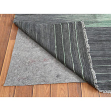 Load image into Gallery viewer, 12&#39;x15&#39; Oversize Light Green With Nomadic Design Flat Weave Kilim Pure Wool Hand Woven Reversible Oriental Rug FWR360120