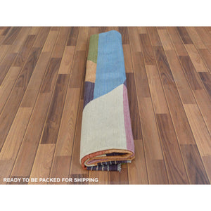 8'3"x10'1" THE CANDY STORE Kilim Organic Wool Flat Weave Reversible Hand Woven Oriental Rug FWR360408