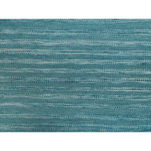 Load image into Gallery viewer, 9&#39;1&quot;x12&#39; THE AQUAMARINE Hand Woven Flat Weave Kilim Natural Wool Reversible Oriental Rug FWR360516