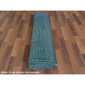 9'1"x12' THE AQUAMARINE Hand Woven Flat Weave Kilim Natural Wool Reversible Oriental Rug FWR360516