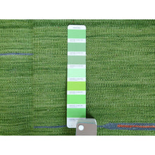 Load image into Gallery viewer, 9&#39;3&quot;x12&#39;1&quot; Flat Weave Kilim Pure Wool Hand Woven Stripe Design Reversible Oriental Rug FWR360546