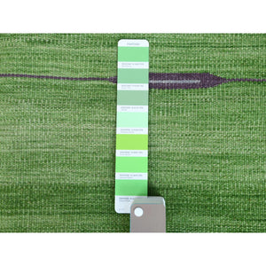 6'3"x9'2" Flat Weave Kilim Pure Wool Stripe Design
Hand Woven Reversible Oriental Rug FWR360576