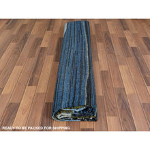 Load image into Gallery viewer, 9&#39;7&quot;x11&#39;10&quot; Brown And Blue Mountain Design Flat Weave Kilim Pure Wool Reversible Hand Woven Oriental Rug FWR360606