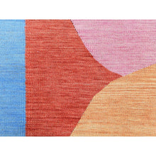 Load image into Gallery viewer, 12&#39;1&quot;x15&#39; Flat Weave Kilim THE CANDY STORE Hand Woven Handspun Wool Reversible Over Size Oriental Rug FWR360690