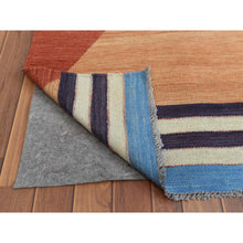 Load image into Gallery viewer, 12&#39;1&quot;x15&#39; Flat Weave Kilim THE CANDY STORE Hand Woven Handspun Wool Reversible Over Size Oriental Rug FWR360690