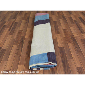 12'1"x15' Flat Weave Kilim THE CANDY STORE Hand Woven Handspun Wool Reversible Over Size Oriental Rug FWR360690
