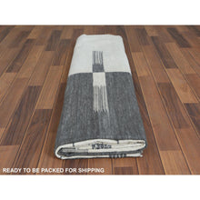 Load image into Gallery viewer, 8&#39;5&quot;x 10&#39;1&quot; Flat Weave Kilim Pure Wool Hand Woven Reversible Oriental Avant-Garde Stripe Design Rug FWR360720