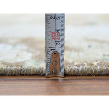 Load image into Gallery viewer, 5&#39;10&quot;x9&#39;5&quot; Red Clean Pure Wool Bohemian Worn Down Vintage Look Persian Tabriz Medallion Design Distressed Hand Knotted Oriental Rug FWR361158