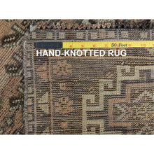 Load image into Gallery viewer, 4&#39;4&quot;x7&#39;5&quot; Semi Antique Brown Persian Shiraz Clean Abrash Hand Knotted Soft Natural Wool Oriental Rug FWR363306