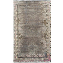 Load image into Gallery viewer, 4&#39;5&quot;x7&#39;2&quot; Semi Antique Beige Persian Shiraz Worn Down Clean Distressed Hand Knotted Organic Wool Oriental Rug FWR363318
