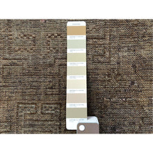 Load image into Gallery viewer, 4&#39;5&quot;x7&#39;2&quot; Semi Antique Beige Persian Shiraz Worn Down Clean Distressed Hand Knotted Organic Wool Oriental Rug FWR363318