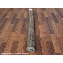 Load image into Gallery viewer, 4&#39;5&quot;x7&#39;2&quot; Semi Antique Beige Persian Shiraz Worn Down Clean Distressed Hand Knotted Organic Wool Oriental Rug FWR363318