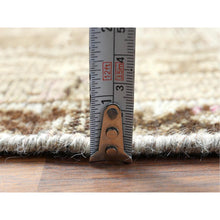 Load image into Gallery viewer, 4&#39;5&quot;x7&#39;2&quot; Semi Antique Beige Persian Shiraz Worn Down Clean Distressed Hand Knotted Organic Wool Oriental Rug FWR363318