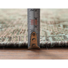Load image into Gallery viewer, 5&#39;x8&#39; Semi Antique Gray Persian Shiraz With Triple Medallion Worn Down Distressed Hand Knotted Natural Wool Oriental Rug FWR363594
