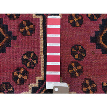 Load image into Gallery viewer, 5&#39;1&quot;x8&#39;4&quot; Semi Antique Abrash Pink Persian Qashqai Worn Down Distressed Hand Knotted Pure Wool Oriental Rug FWR363660