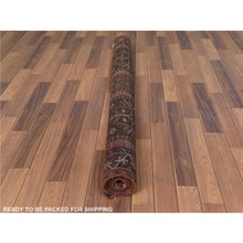 Load image into Gallery viewer, 4&#39;9&quot;x7&#39;8&quot; Vintage Red Persian Qashqai Cropped Thin Pile Clean Hand Knotted Natural Wool Oriental Rug FWR363690