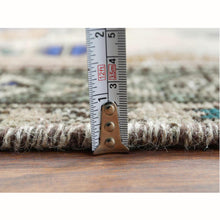 Load image into Gallery viewer, 3&#39;8&quot;x11&#39;2&quot; Semi Antique Worn Down Persian Hamadan with Earth Tone Colors Clean Abrash Organic Wool Distressed Hand Knotted Wide Runner Oriental Rug FWR366072