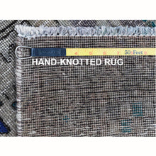 Load image into Gallery viewer, 3&#39;8&quot;x11&#39;2&quot; Semi Antique Worn Down Persian Hamadan with Earth Tone Colors Clean Abrash Organic Wool Distressed Hand Knotted Wide Runner Oriental Rug FWR366072