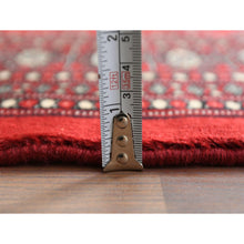 Load image into Gallery viewer, 5&#39;1&quot;x7&#39;6&quot; 250 KPSI Silky Wool Denser Weave Hand Knotted Super Bokara Deep Rich Red Oriental Rug FWR368274