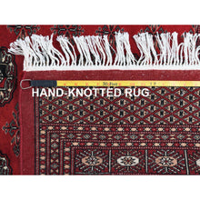 Load image into Gallery viewer, 5&#39;1&quot;x7&#39;6&quot; 250 KPSI Silky Wool Denser Weave Hand Knotted Super Bokara Deep Rich Red Oriental Rug FWR368274