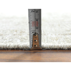 7'6"x12'10" Beige, Vintage Persian Kerman, Distressed Look, Worn Wool, Sheared Low, Hand Knotted, Oriental Rug FWR370344